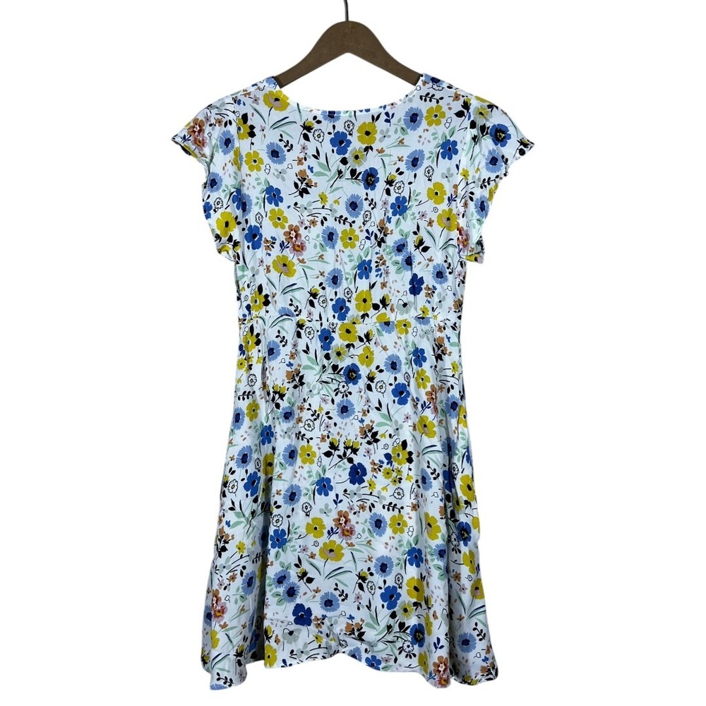 Zara Basic Floral Print Button Front Mini Dress W… - image 4